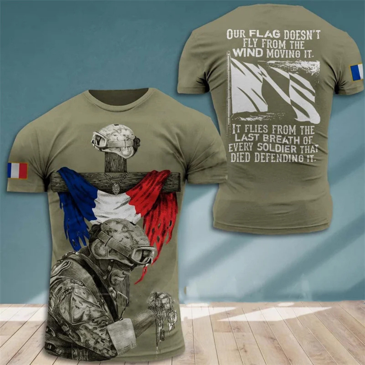 Camouflage Army T-Shirt for Men in Military Style