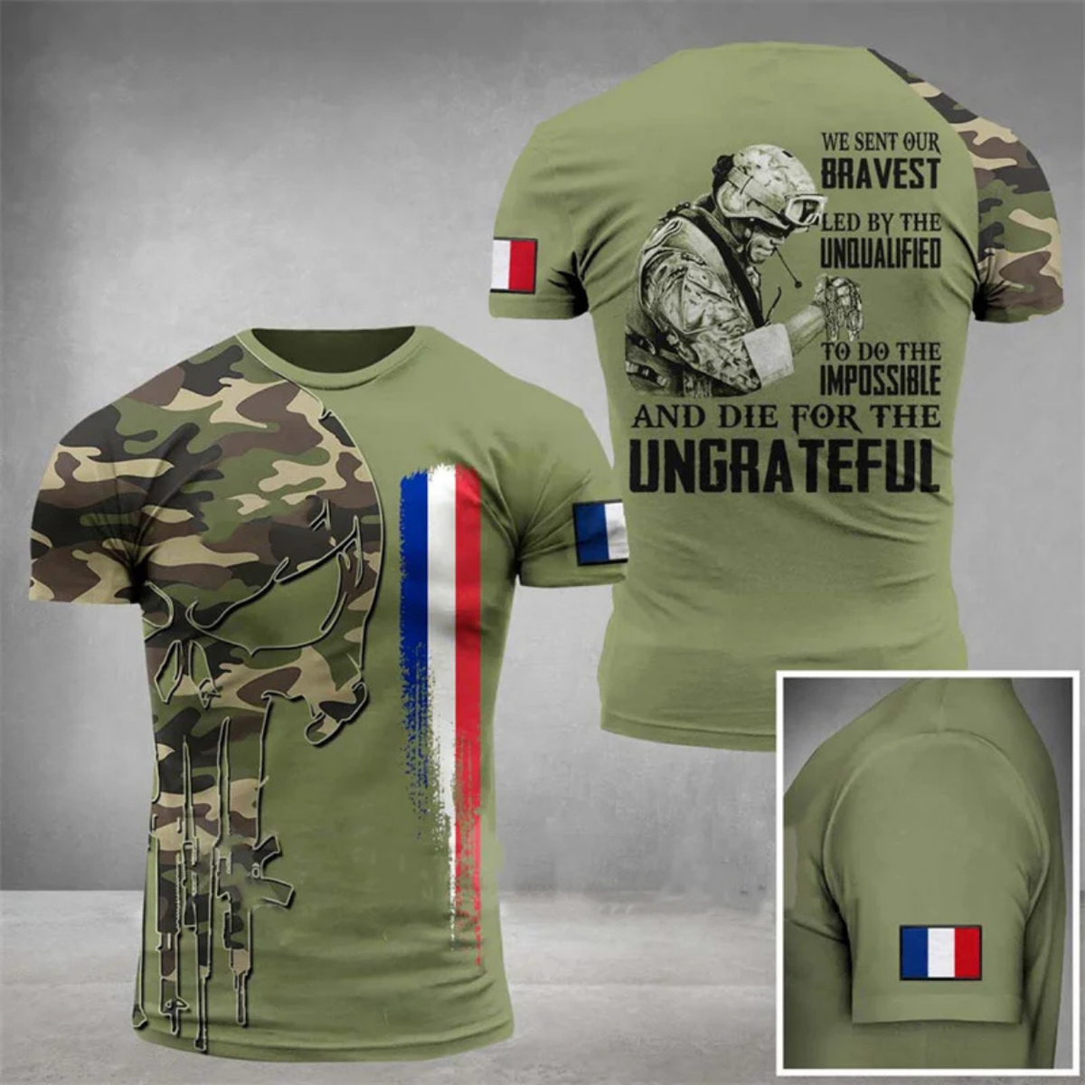 Camouflage Army T-Shirt for Men in Military Style