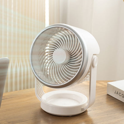 Quiet USB Desktop Fan for Air Circulation (White)