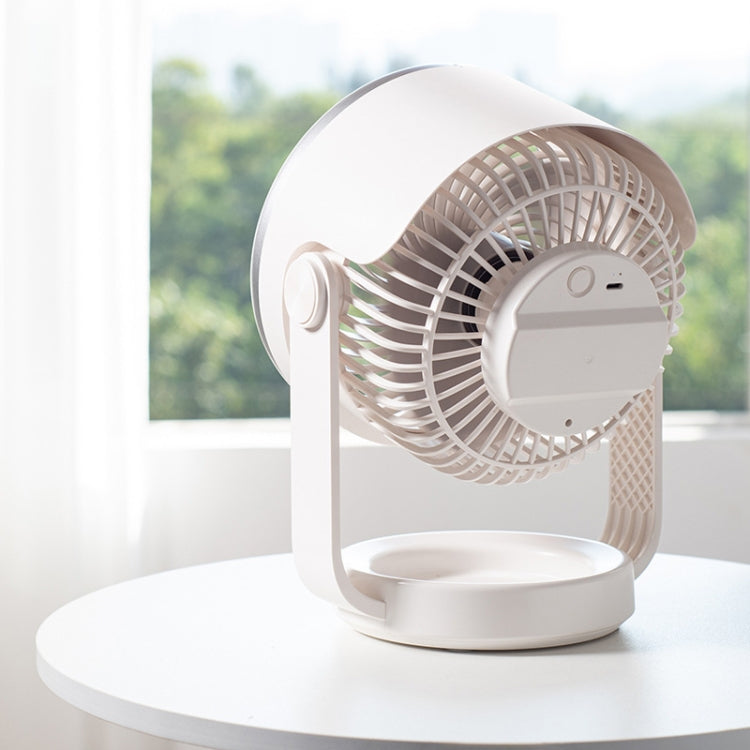 Quiet USB Desktop Fan for Air Circulation (White)