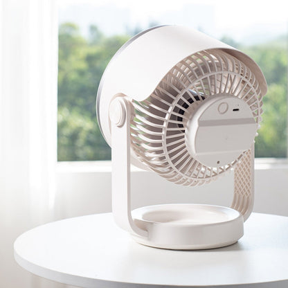 Quiet USB Desktop Fan for Air Circulation (White)
