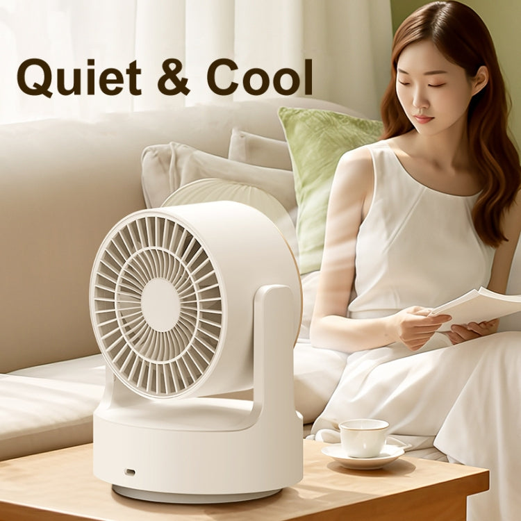 Multifunctional Desktop Fan with LED Light and USB Plug - 3 in 1 with Mirror