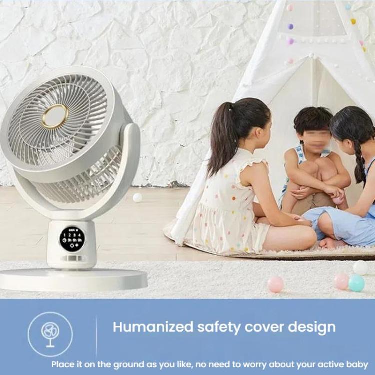 Rechargeable Standing Fan with Remote Control and Timer - Turbo Air Circulator