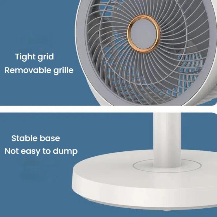 Turbo Convection Floor Fan with Remote Control & Timer – USB Plug