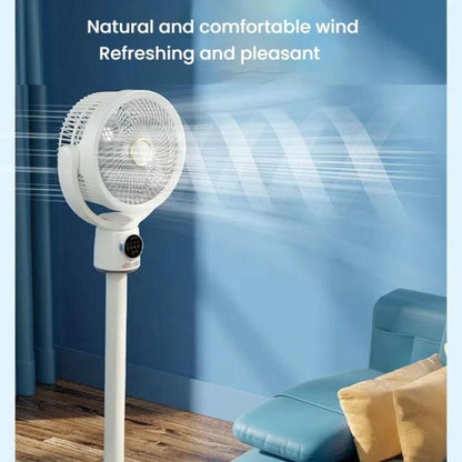 Turbo Convection Floor Fan with Remote Control & Timer – USB Plug
