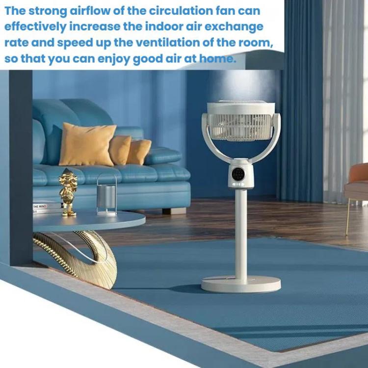 Rechargeable Standing Fan with Remote Control and Timer - Turbo Air Circulator