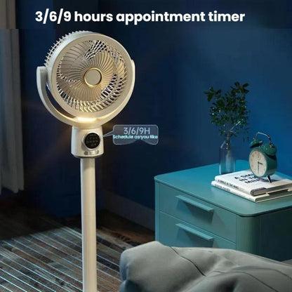 Turbo Convection Floor Fan with Remote Control & Timer – USB Plug