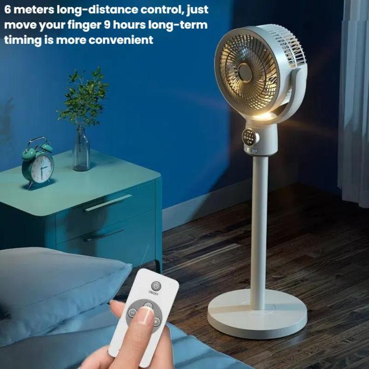 Turbo Convection Floor Fan with Remote Control & Timer – USB Plug