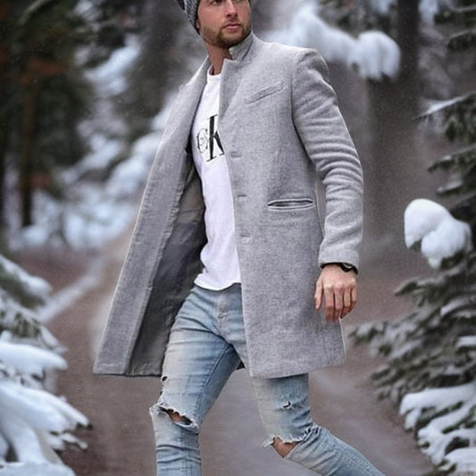 ChicWinter - Elegant Long Trench Coat for the Season