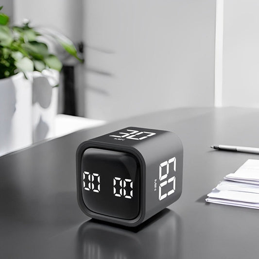 Gravity Sensing Timer Cube with LED Display and Smart Features