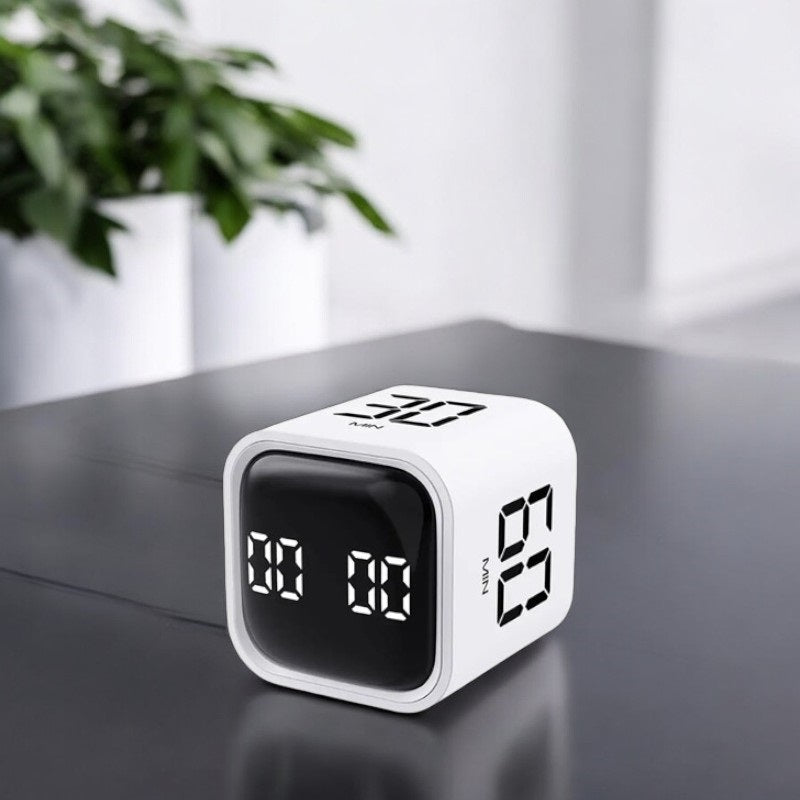 Gravity Sensing Timer Cube with LED Display and Smart Features