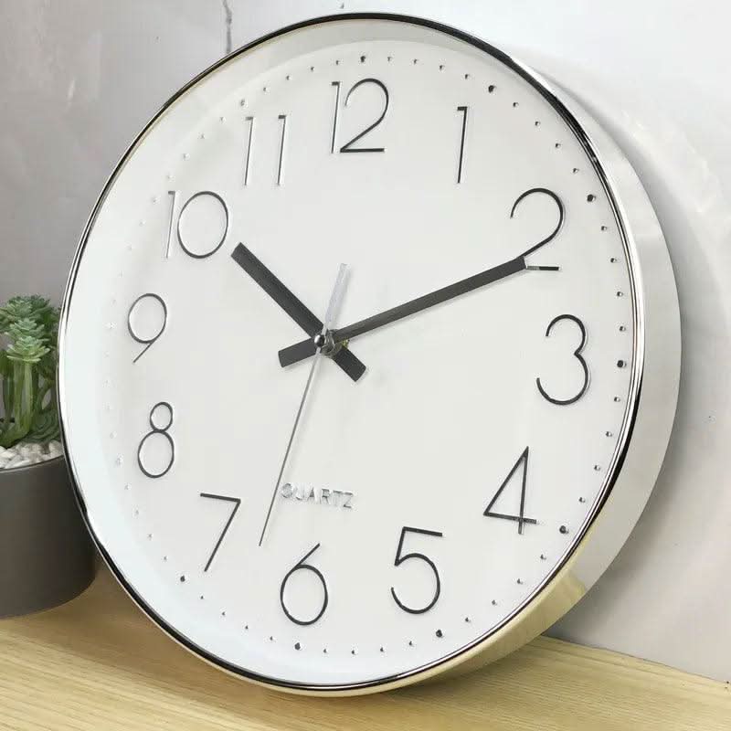 Silent 12-Inch Wall Clock – Non-Ticking Modern Design for Home & Office