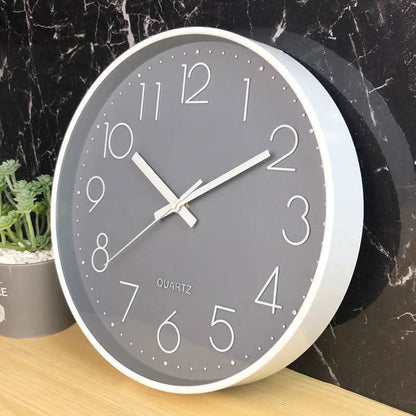 Silent 12-Inch Wall Clock – Non-Ticking Modern Design for Home & Office