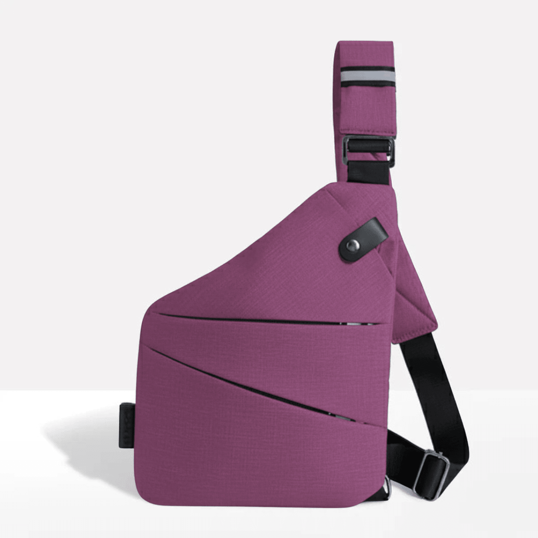 Anti-Theft Crossbody Bag with RFID Shielding and Water-Resistant Feature