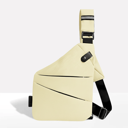 Anti-Theft Crossbody Bag with RFID Shielding and Water-Resistant Feature