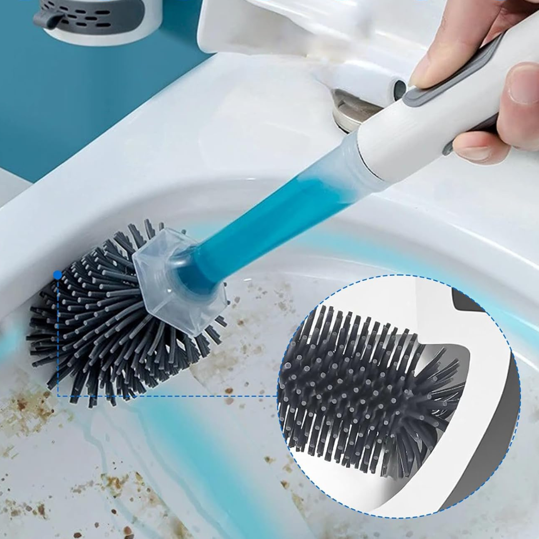 Sleek Silicone Toilet Brush | Effortless Cleaning & Quick Drying