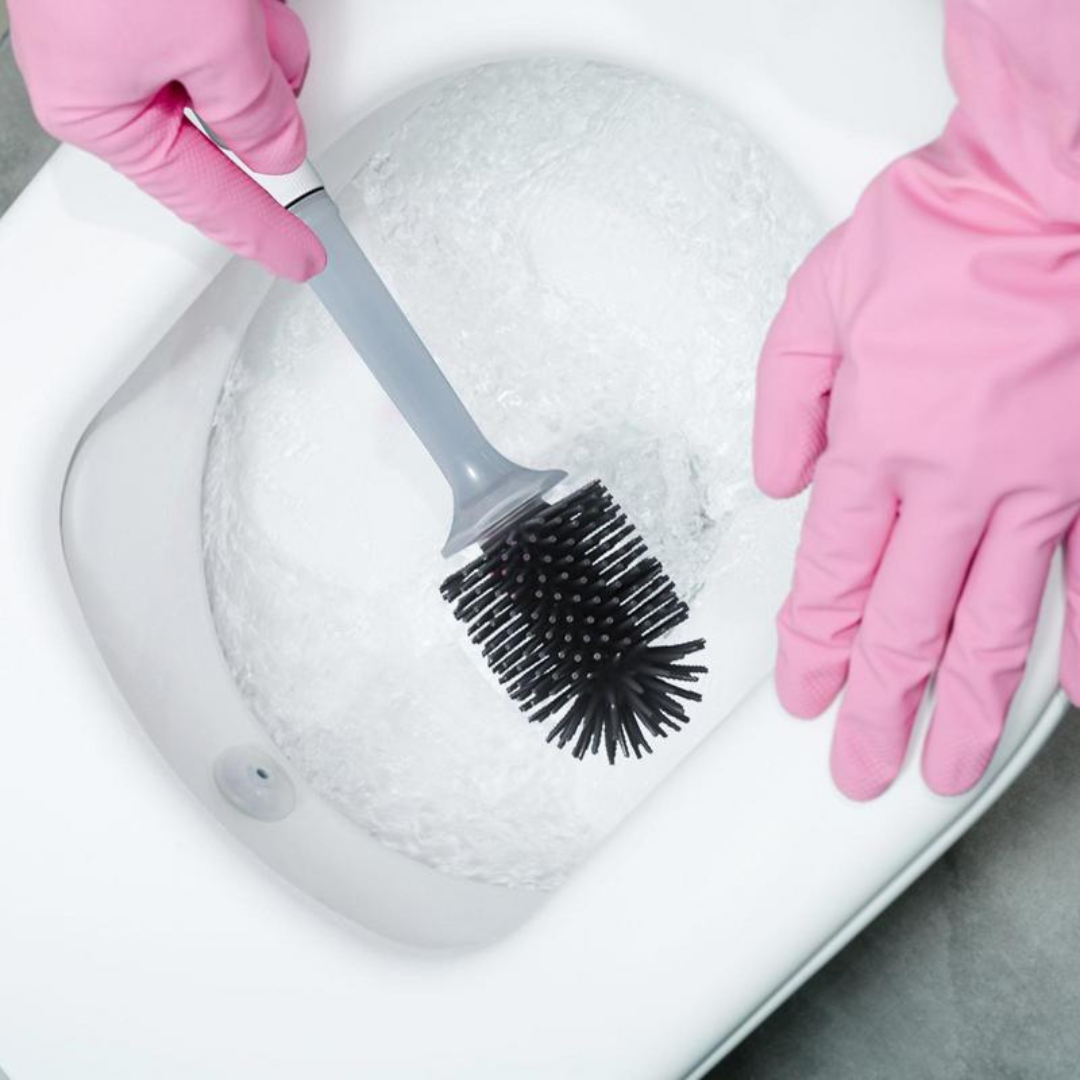 Sleek Silicone Toilet Brush | Effortless Cleaning & Quick Drying
