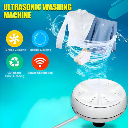 Portable Mini Washing Machine - USB Powered & Compact for Travel, Camping & Small Spaces