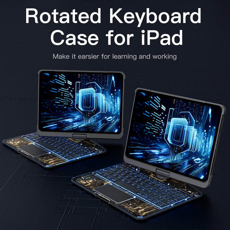 Versatile 360° iPad Keyboard Protector with TrackPad