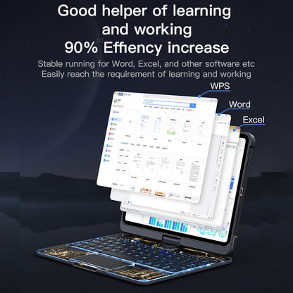 Versatile 360° iPad Keyboard Protector with TrackPad