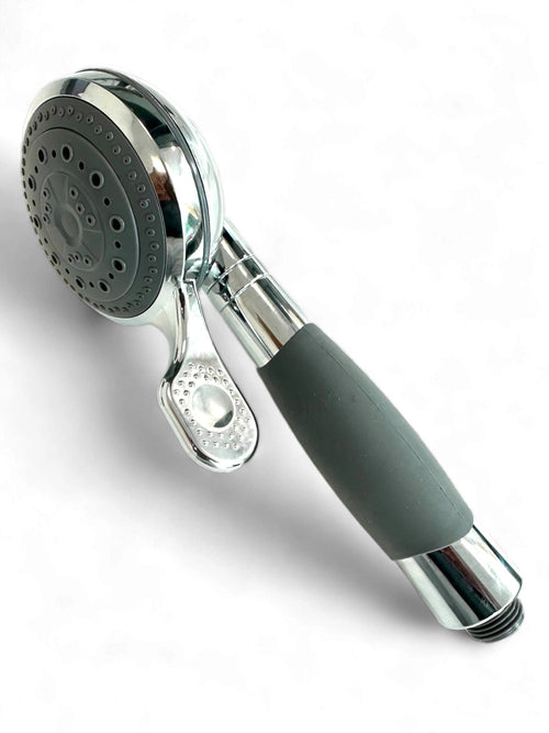 Handheld Shower Head with Chrome Finish – High-Pressure & Water-Efficient
