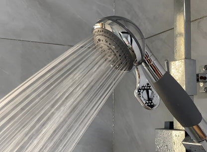 Handheld Shower Head with Chrome Finish – High-Pressure & Water-Efficient