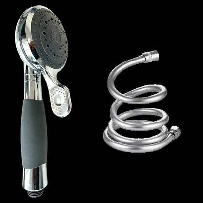 Handheld Shower Head with Chrome Finish – High-Pressure & Water-Efficient