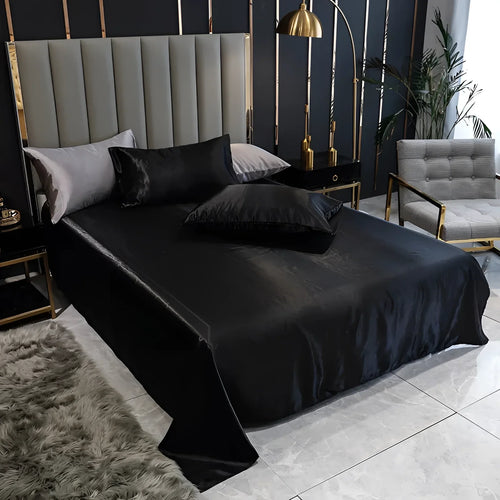 Satin Duvet Cover Set with Silky Soft Bed Sheets