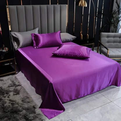 Satin Duvet Cover Set with Silky Soft Bed Sheets