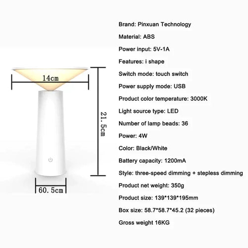 Table Lamp with LED – Portable Lighting Solution