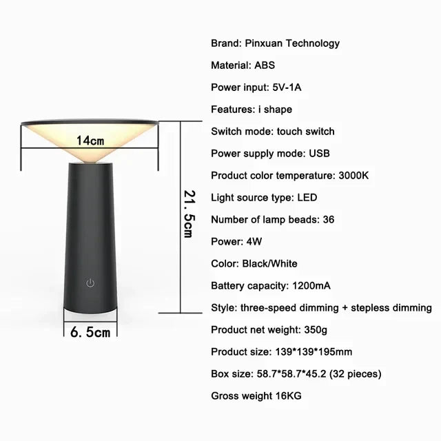 Table Lamp with LED – Portable Lighting Solution