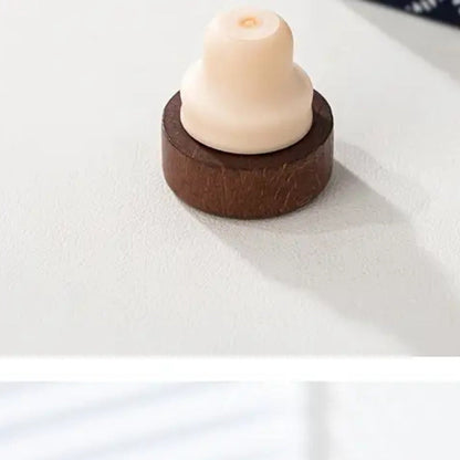 Elegant Ceramic Oil Dispenser with Wooden Top