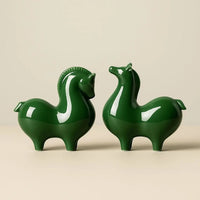 A Pair of Green Horses