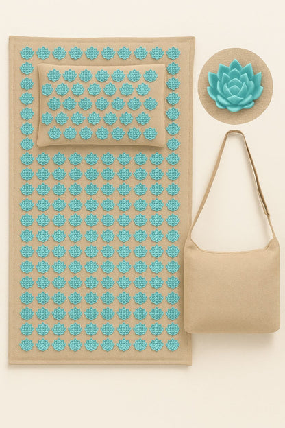 Acupressure Mat Set with Pillow and 5500 Points for Relaxation