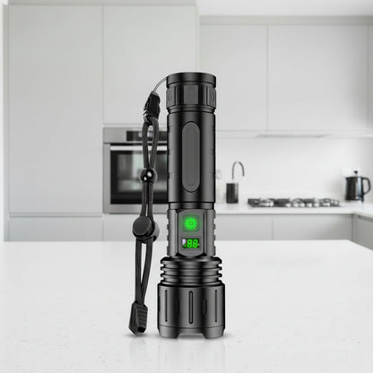 Taschenlampe LED Aluminium | USB-C Akku | Powerbank-Funktion | LuxCore
