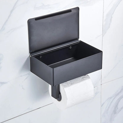 Sleek Tissue and Toilet Paper Organizer | Dual Function Shelf