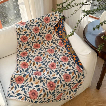 Charming Floral Cotton Bath Towel for Daily Comfort