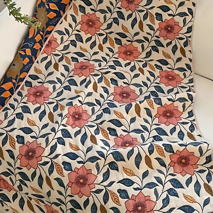 Charming Floral Cotton Bath Towel for Daily Comfort
