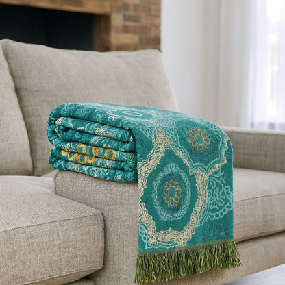 Vibrant Cotton Bohemian Blanket for All Seasons