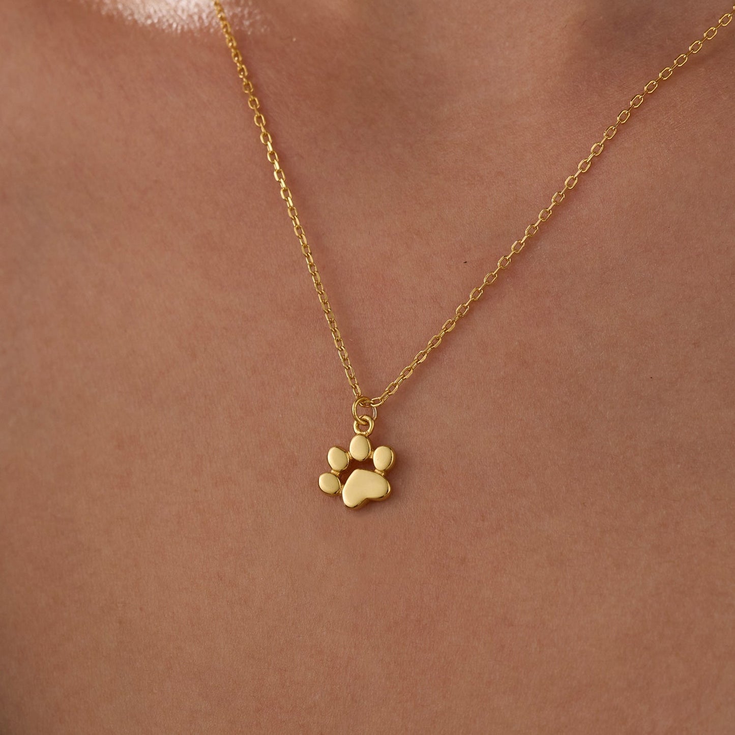 Necklace for Animal Enthusiasts with Delicate Paws Design