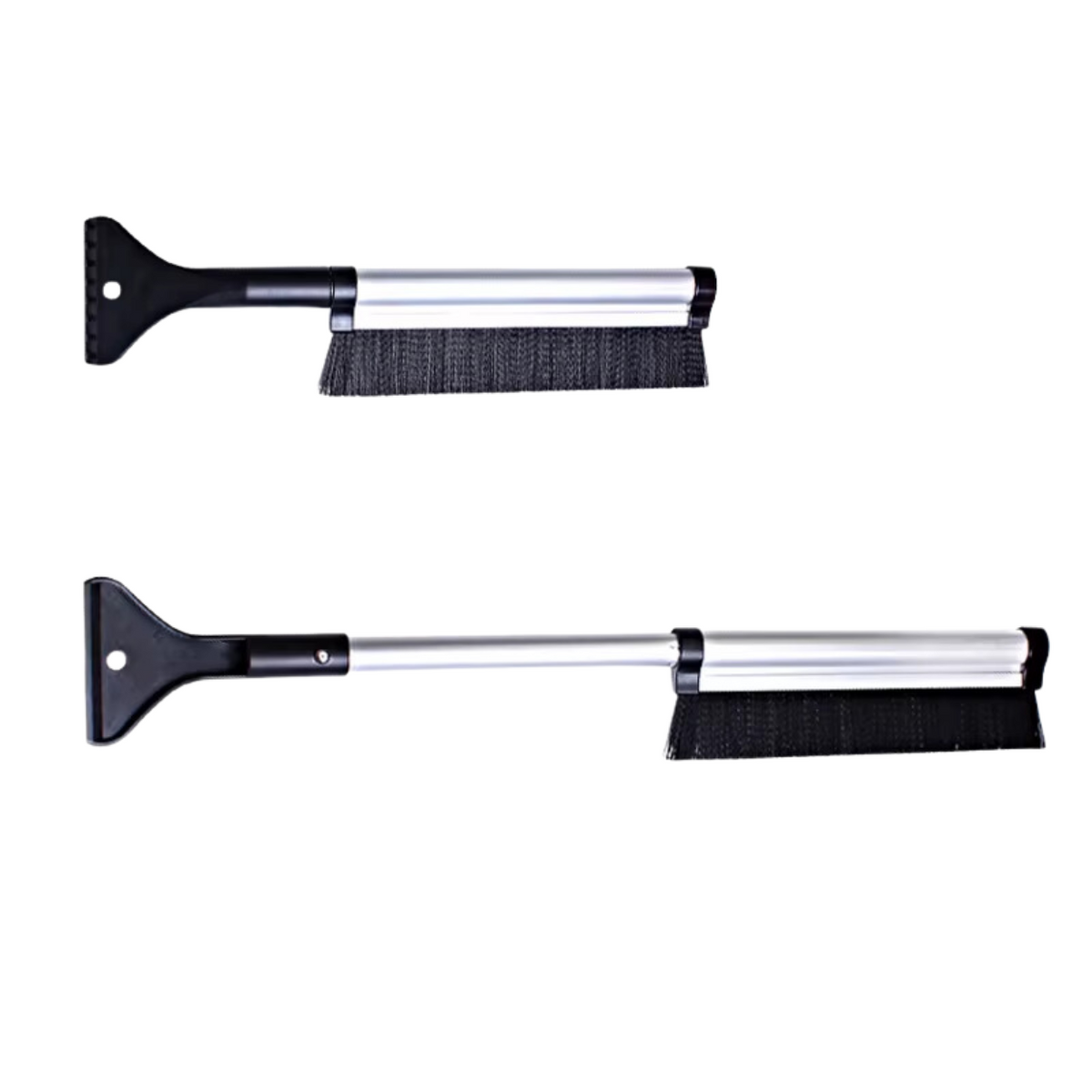 Extendable Snow Broom with Ice Removal Tool