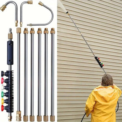 Extendable High-Pressure Cleaner for Safe Heights