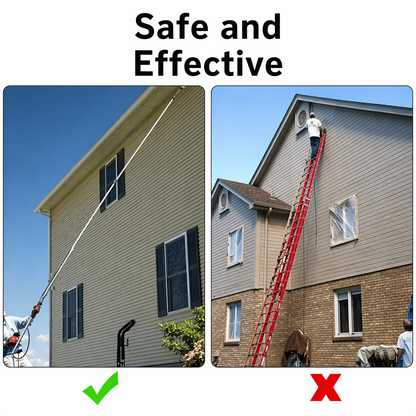Extendable High-Pressure Cleaner for Safe Heights