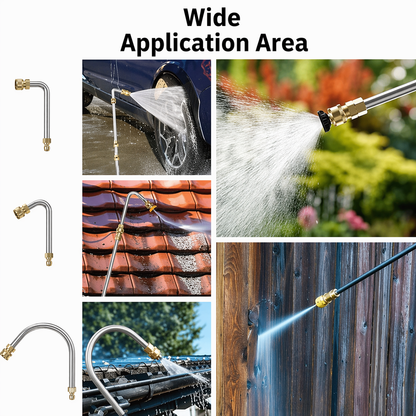 Extendable High-Pressure Cleaner for Safe Heights