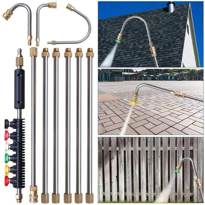 Extendable High-Pressure Cleaner for Safe Heights