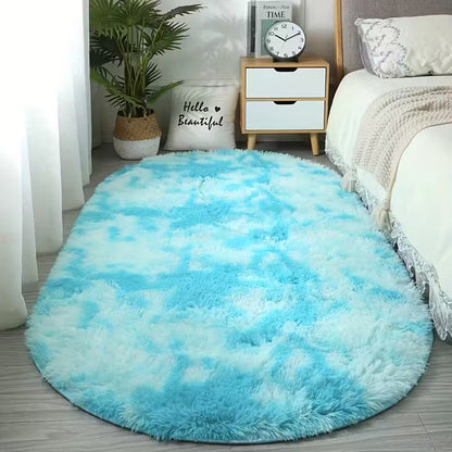 Luxurious Oval Plush Area Rug | Effortless Comfort for Your Home