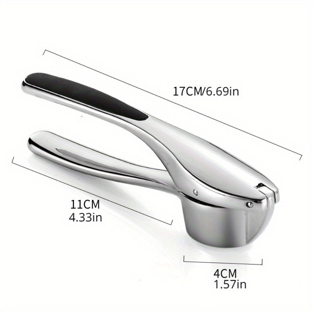 Streamlined Garlic Press with Comfort Grip Handle