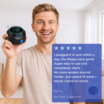 Ultrasonic Wasp and Hornet Repellent Plug-In – Chemical-Free Home Protection for 3200 sq. ft.