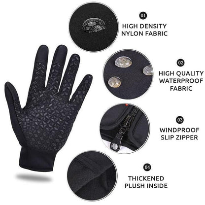 Insulated Grip Gloves for Cold Weather - Thermal Winter Handwear
