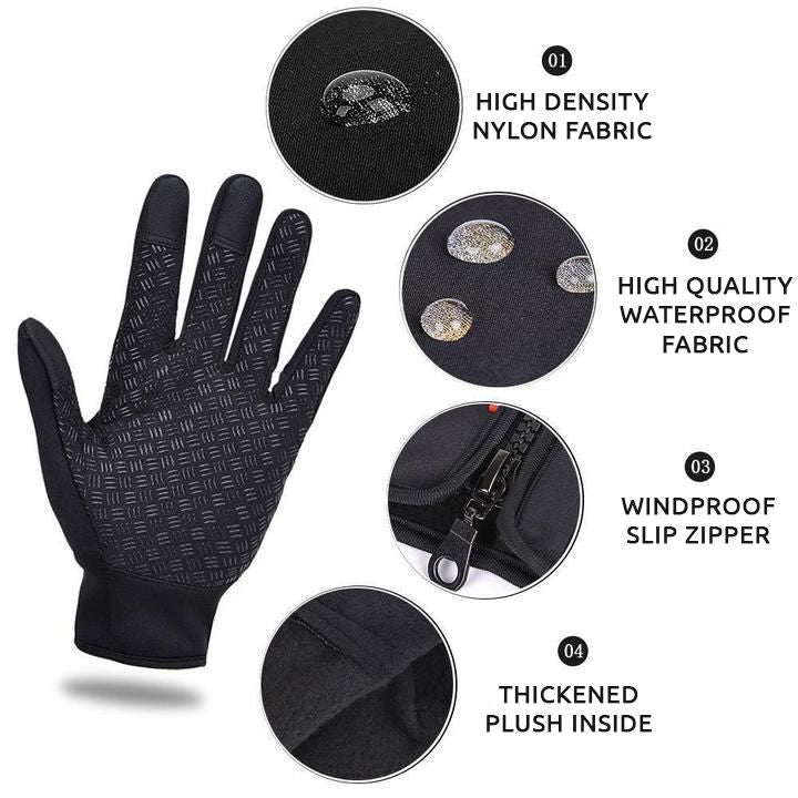 Winter Windproof Gloves for Cycling and Skiing - Unisex Warm Design
